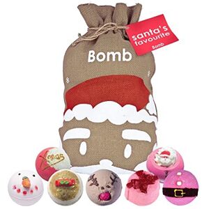 Bomb Cosmetics Santa's Favourite Handmade Hessian Sack Bath Blaster Gift Pack, C Bomb Cosmetics Santa's Favourite Handmade Hessian Sack Bath Blaster Gift Pack, C