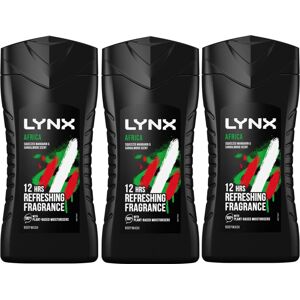 Lynx Africa Shower Gel, 250ml (Pack of 3) Lynx Africa Shower Gel, 250ml (Pack of 3)