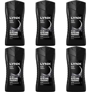 Lynx Black Shower Gel - 250ml (Pack of 6) Lynx Black Shower Gel - 250ml (Pack of 6)