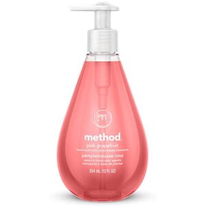 Method gel Hand Wash, Pink grapefruit, Biodegradable Formula, 12 fl oz (Pack of Method gel Hand Wash, Pink grapefruit, Biodegradable Formula, 12 fl oz (Pack of