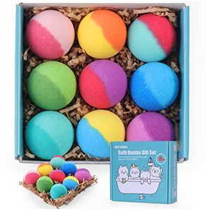 Maylawn Bath Bombs Gift Set, Vegan & Cruelty Free, Ideal Present for Women, Girls, Birth Maylawn Bath Bombs Gift Set, Vegan & Cruelty Free, Ideal Present for Women, Girls, Birth