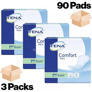 TENA Comfort Mini Super - Incontinence Pads - 3 Packs of 30 - 800ml TENA Comfort Mini Super - Incontinence Pads - 3 Packs of 30 - 800ml