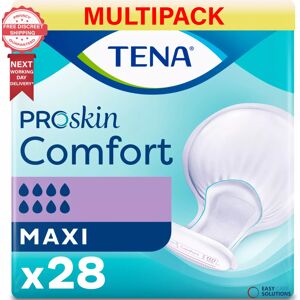TENA Proskin Comfort Maxi - 2 Packs of 28 - 56 Incontinence Pads TENA Proskin Comfort Maxi - 2 Packs of 28 - 56 Incontinence Pads