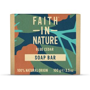 Faith In Nature Natural Blue Cedar Hand Soap Bar, Uplifting, Vegan & Cruelty Fre Faith In Nature Natural Blue Cedar Hand Soap Bar, Uplifting, Vegan & Cruelty Fre