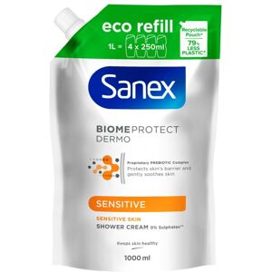 Sanex Biome Protect Dermo Sensitive Shower Gel Refill, 1000ml Sanex Biome Protect Dermo Sensitive Shower Gel Refill, 1000ml