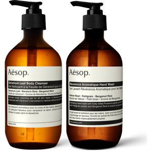 Aesop Reverence Aromatique Hand Wash & Geranium Leaf Body Cleanser 500mL/16.67 Aesop Reverence Aromatique Hand Wash & Geranium Leaf Body Cleanser 500mL/16.67