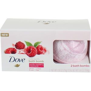 Dove Milk Swirls Vanilla Raspberry Creamsicle Bath Bombs 2.8 oz Twin Pack Dove Milk Swirls Vanilla Raspberry Creamsicle Bath Bombs 2.8 oz Twin Pack