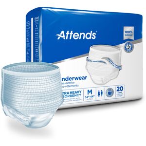 Attends Protective Underwear Regular Absorbency Medium 20 Count APV20 by Attends Attends Protective Underwear Regular Absorbency Medium 20 Count APV20 by Attends