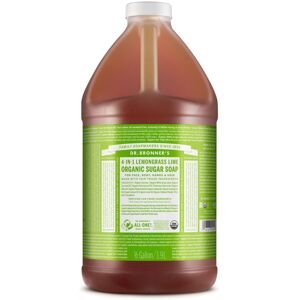 Dr Bronner's Dr BronnerAs - Organic Sugar Soap Lemongrass 64 Ounce - Made with Organic Oils Dr Bronner's Dr BronnerAs - Organic Sugar Soap Lemongrass 64 Ounce - Made with Organic Oils