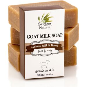 Shiseido Southern Natural Goat Milk Soap Bar - 3 Pack Oatmeal Milk & Honey - For Dry Sen Shiseido Southern Natural Goat Milk Soap Bar - 3 Pack Oatmeal Milk & Honey - For Dry Sen