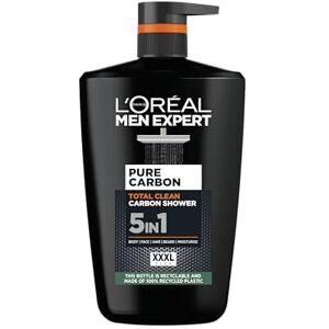 L’Oréal Paris L'Oréal Men Expert Pure Carbon 5-in-1 Shower Gel XXL 1L with Pump - Cleanse Face L’Oréal Paris L'Oréal Men Expert Pure Carbon 5-in-1 Shower Gel XXL 1L with Pump - Cleanse Face