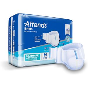 Attends Advanced Briefs with tabs for Adult Incontinence Care with Dry-Lock Cont Attends Advanced Briefs with tabs for Adult Incontinence Care with Dry-Lock Cont