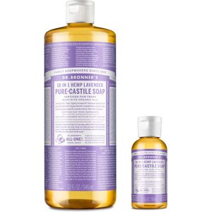 Dr Bronner's Dr. Bronner's Pure-Castile Liquid Soap - Lavender Bundle. 32 oz. Bottle and 2 oz Dr Bronner's Dr. Bronner's Pure-Castile Liquid Soap - Lavender Bundle. 32 oz. Bottle and 2 oz