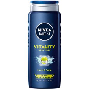 Nivea Men Vitality Body Wash Lie & Sage 16.9 Fl. Oz. (Lime & Sage) Nivea Men Vitality Body Wash Lie & Sage 16.9 Fl. Oz. (Lime & Sage)