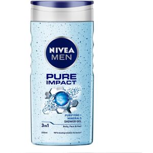 Nivea For Men Pure Impact Shower Gel 250ml Nivea For Men Pure Impact Shower Gel 250ml