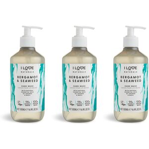 I Love Naturals Bergamot & Seaweed Hand Wash - 3 x 500ml I Love Naturals Bergamot & Seaweed Hand Wash - 3 x 500ml