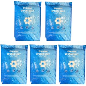 Hexeal Epsom Salt 125kg – 5 x 25kg Bags of Food Grade Magnesium Sulphate Hexeal Epsom Salt 125kg – 5 x 25kg Bags of Food Grade Magnesium Sulphate