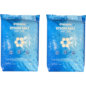 Hexeal Epsom Salt 50kg – 2 x 25kg Bags of Food Grade Magnesium Sulphate Hexeal Epsom Salt 50kg – 2 x 25kg Bags of Food Grade Magnesium Sulphate