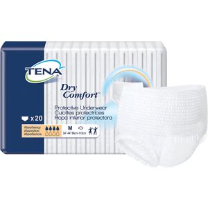 TENA Dry Comfort Disposable Unisex Adult Absorbent Underwear Medium 80 Count TENA Dry Comfort Disposable Unisex Adult Absorbent Underwear Medium 80 Count