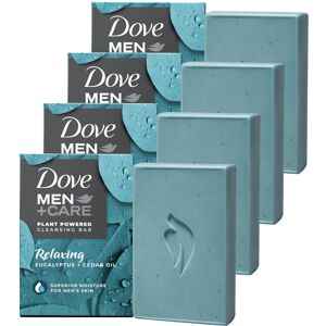 DOVE MEN + CARE Cleansing Bar Soap Eucalyptus + Cedar Oil 4 Count to Rebuild Ski DOVE MEN + CARE Cleansing Bar Soap Eucalyptus + Cedar Oil 4 Count to Rebuild Ski