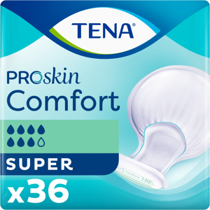 TENA Proskin Comfort Super - Pack of 36 - Incontinence Pads TENA Proskin Comfort Super - Pack of 36 - Incontinence Pads