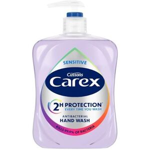 6 x Carex Sensitive Antibacterial Handwash 500ml 6 x Carex Sensitive Antibacterial Handwash 500ml