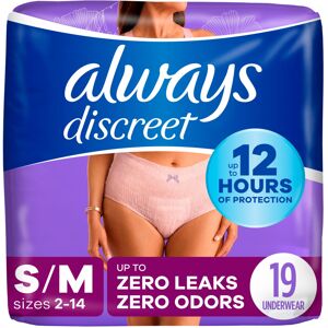 Always Discreet Adult Incontinence & Postpartum Underwear For Women Size Small/ Always Discreet Adult Incontinence & Postpartum Underwear For Women Size Small/