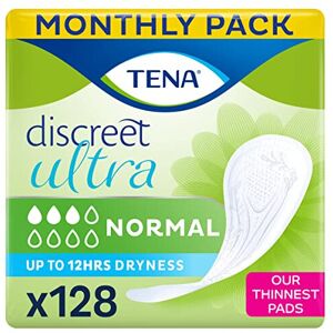 TENA Discreet Ultra - 128 pads in a monthly pack (8 x 16 pieces), individually p TENA Discreet Ultra - 128 pads in a monthly pack (8 x 16 pieces), individually p