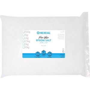 Hexeal Pure Value Epsom Salt 5kg – 5kg Bag of Food Grade Magnesium Sulphate Hexeal Pure Value Epsom Salt 5kg – 5kg Bag of Food Grade Magnesium Sulphate