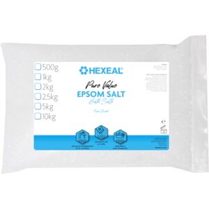 Hexeal Pure Value Epsom Salt 2kg – 2kg Bag of Food Grade Magnesium Sulphate Hexeal Pure Value Epsom Salt 2kg – 2kg Bag of Food Grade Magnesium Sulphate