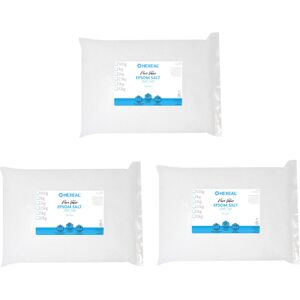 Hexeal Pure Value Epsom Salt 15kg – 3 x 5kg Bags of Food Grade Magnesium Sulphat Hexeal Pure Value Epsom Salt 15kg – 3 x 5kg Bags of Food Grade Magnesium Sulphat