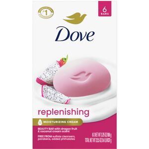 Dove Bar Soap 6 Count Dragon Fruit for Deep Nourishment for Calm Replenished Sk Dove Bar Soap 6 Count Dragon Fruit for Deep Nourishment for Calm Replenished Sk