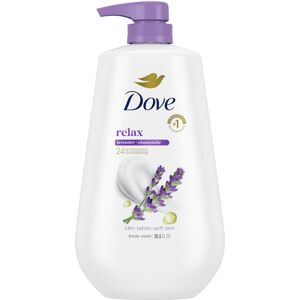 Dove Body Wash with Pump Relax Lavender Oil & Chamomile For 24hr Lotion-Soft Ski Dove Body Wash with Pump Relax Lavender Oil & Chamomile For 24hr Lotion-Soft Ski
