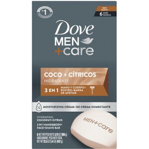 DOVE MEN + CARE Hidratante Coco + C?tricos Hand & Body Face + Shave Bar 6 Count DOVE MEN + CARE Hidratante Coco + C?tricos Hand & Body Face + Shave Bar 6 Count