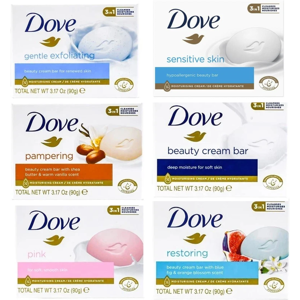 12 x 90g MIX Dove Beauty Cream Soap Bars Sensitive Shea Butter Pink 12 x 90g MIX Dove Beauty Cream Soap Bars Sensitive Shea Butter Pink