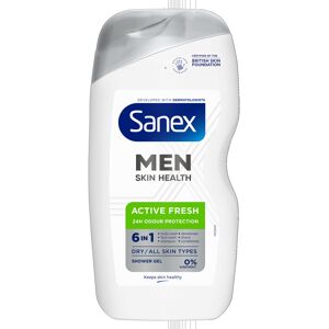 Sanex Men Skin Health Active Fresh Shower Gel 400ml X 6- Dry Skin Body Wash For Sanex Men Skin Health Active Fresh Shower Gel 400ml X 6- Dry Skin Body Wash For