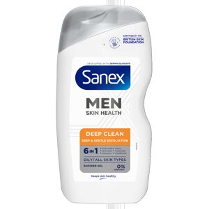 Sanex Men Skin Health Deep Clean Shower Gel 400ml x 6 - oily skin men?s body was Sanex Men Skin Health Deep Clean Shower Gel 400ml x 6 - oily skin men?s body was