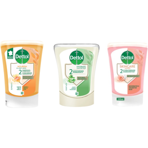 3 x 250ml MIX Dettol No Touch Hand Wash System Refill Vanilla Shea Butter Aloe 3 x 250ml MIX Dettol No Touch Hand Wash System Refill Vanilla Shea Butter Aloe