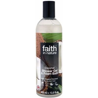 Faith In Nature - Coconut Natural - 400ml - Foam Bath - Shower Gel Faith In Nature - Coconut Natural - 400ml - Foam Bath - Shower Gel