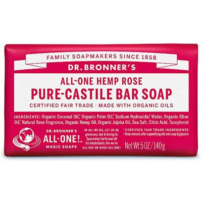 Dr. Bronner's Soap Rose (140g) Dr. Bronner's Soap Rose (140g)