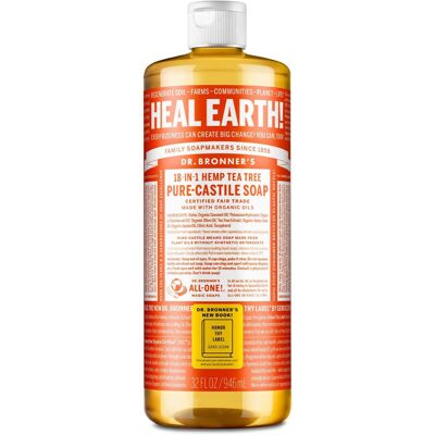 Dr Bronner's - Pure-Castile Soap - Hemp Tea Tree - 32 oz - Soap Dr Bronner's - Pure-Castile Soap - Hemp Tea Tree - 32 oz - Soap