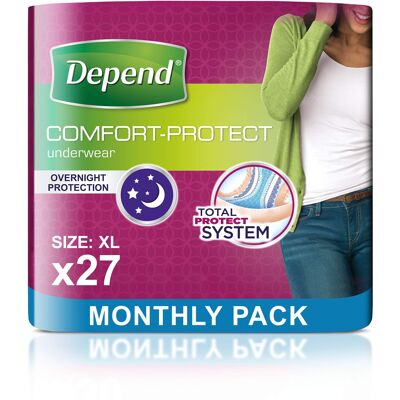 Depend - Comfort Protect - XL - 27 Pants - Incontinence pants Depend - Comfort Protect - XL - 27 Pants - Incontinence pants