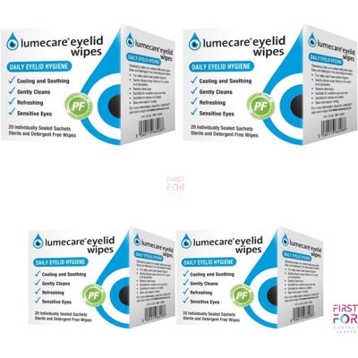 Lumecare Cleansing Cooling Soothing 80 Wipes Eyelid Hygiene Lumecare Cleansing Cooling Soothing 80 Wipes Eyelid Hygiene