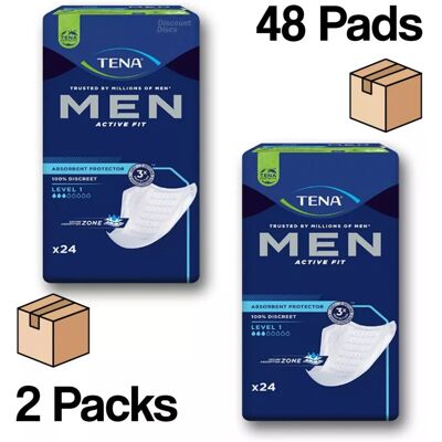Tena Men Level 1 Absorbent Protector - Incontinence Pads Tena Men Level 1 Absorbent Protector - Incontinence Pads