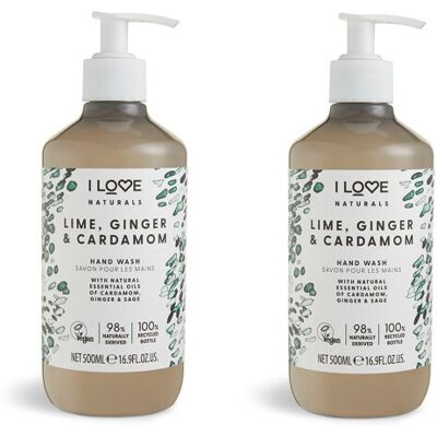 I Love Naturals - Lime Ginger Cardamom Hand Wash - Hand Wash I Love Naturals - Lime Ginger Cardamom Hand Wash - Hand Wash