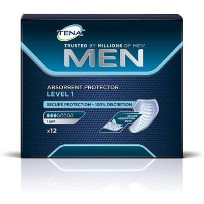 Tena - Men Absorbent Protector Level 1 - Incontinence Pads Tena - Men Absorbent Protector Level 1 - Incontinence Pads