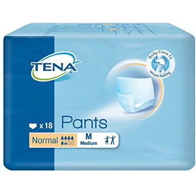 TENA Pants Normal Medium - 16 Packs of 18 TENA Pants Normal Medium - 16 Packs of 18