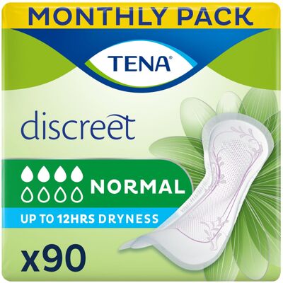 TENA Lady Normal Towels for light to moderate Bladder Weakness -Monthly Pack of TENA Lady Normal Towels for light to moderate Bladder Weakness -Monthly Pack of