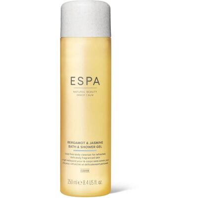 ESPA Bergamot & Jasmine Bath & Shower Gel 250ml Suitable For All Skin Type ESPA Bergamot & Jasmine Bath & Shower Gel 250ml Suitable For All Skin Type