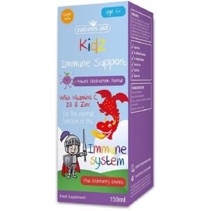 Natures Aid Kidz Immune Support Blackcurrant Liquid 150ml 6+ years Natures Aid Kidz Immune Support Blackcurrant Liquid 150ml 6+ years